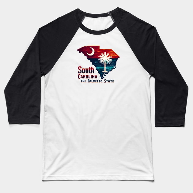 South Carolina Lover Baseball T-Shirt by Americansports